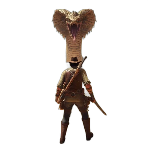 dragon, staff, creature, weapon transparent PNG cut-out