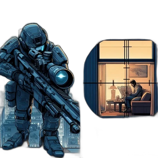 robot, furniture, weapon, jacket transparent PNG cut-out