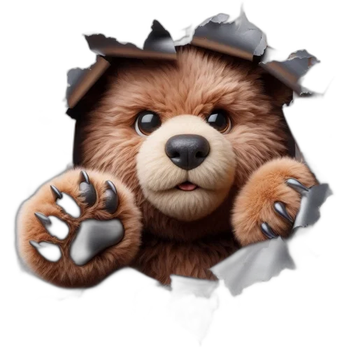 animal, staff, photorealistic, 3d render transparent PNG cut-out