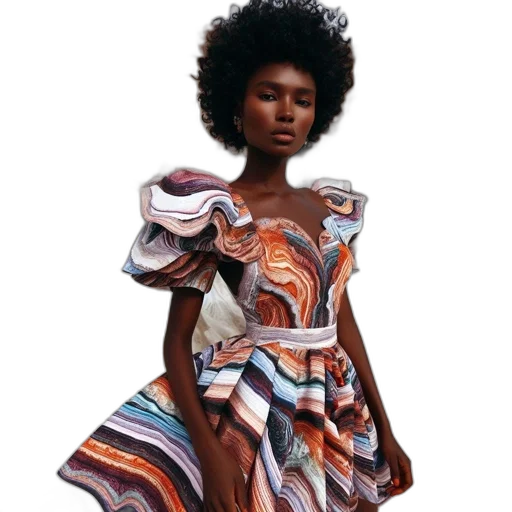 dress, earth tones, dark, woman transparent PNG cut-out