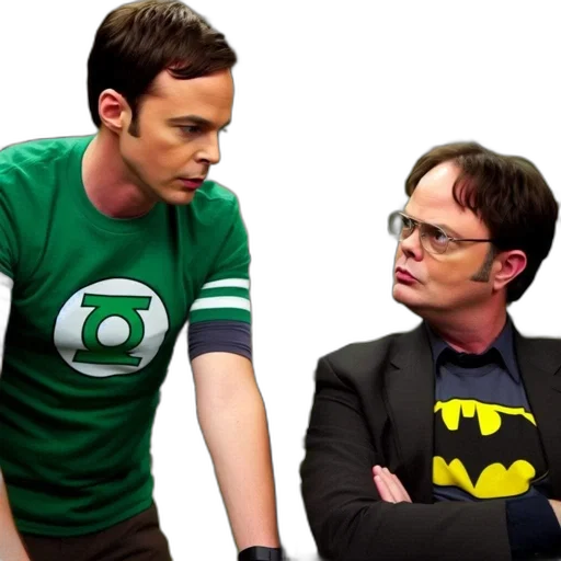 green, two, men, one transparent PNG cut-out