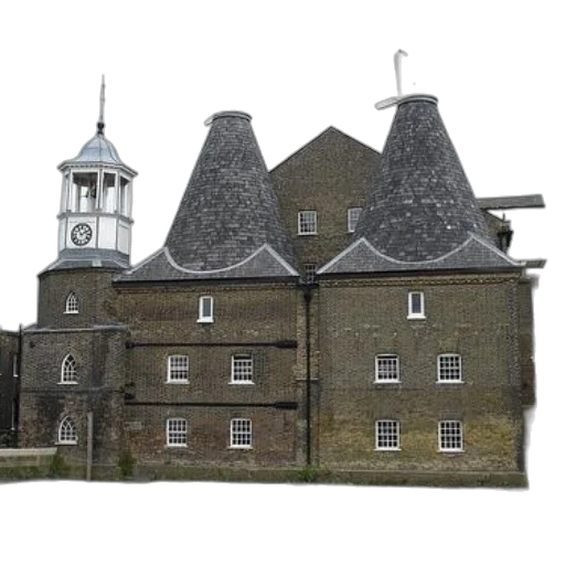 building, crown, 3d render, historic transparent PNG cut-out