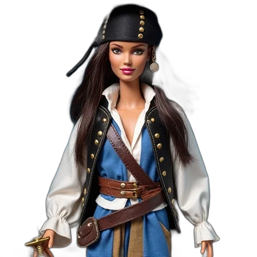 concept art, fantasy art, 3d render, barbie transparent PNG cut-out