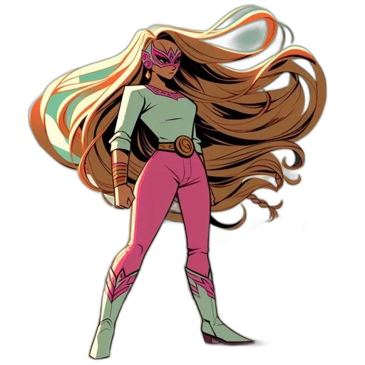 hair, comic book art, concept art, cartoon transparent PNG cut-out