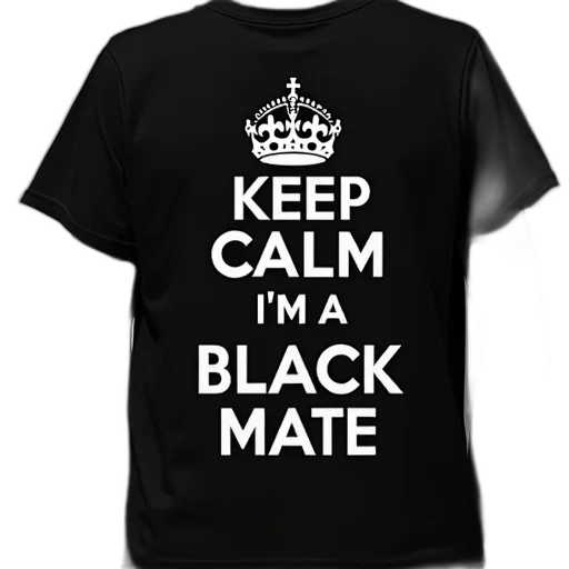 black, white, shirt, words transparent PNG cut-out