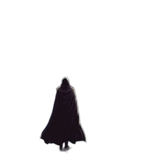 dress, creature, jacket, staff transparent PNG cut-out