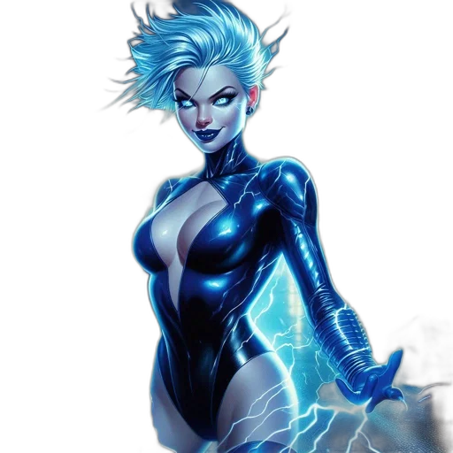 comic book art, concept art, fantasy art, cyberpunk transparent PNG cut-out