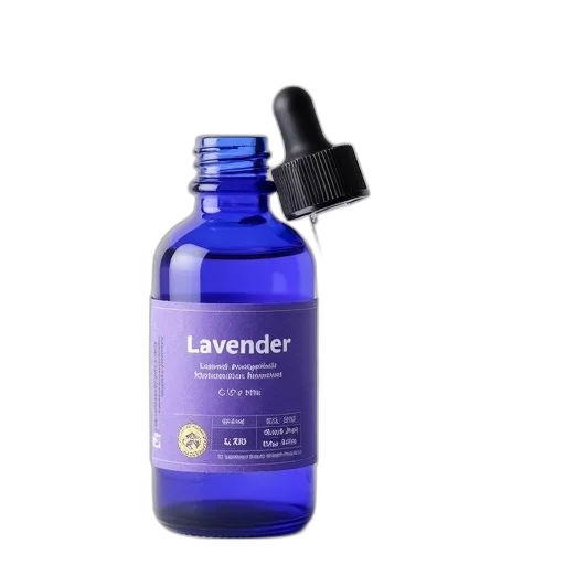 bottle, lavender, essential, oil transparent PNG cut-out