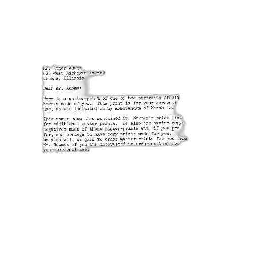 letter, dated, april, 1958 transparent PNG cut-out