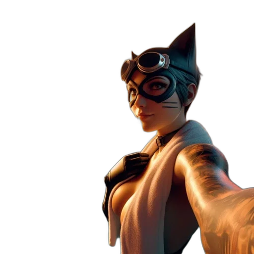 mask, robot, concept art, 3d render transparent PNG cut-out