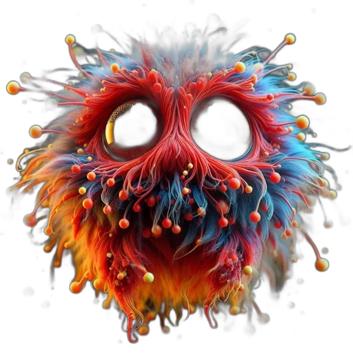 mask, creature, face, hair transparent PNG cut-out