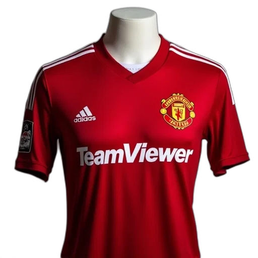 red, manchester, united, jersey transparent PNG cut-out