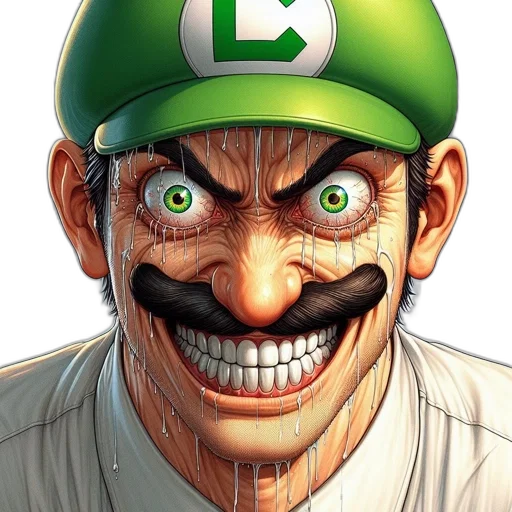 face, mask, creature, comic book art transparent PNG cut-out