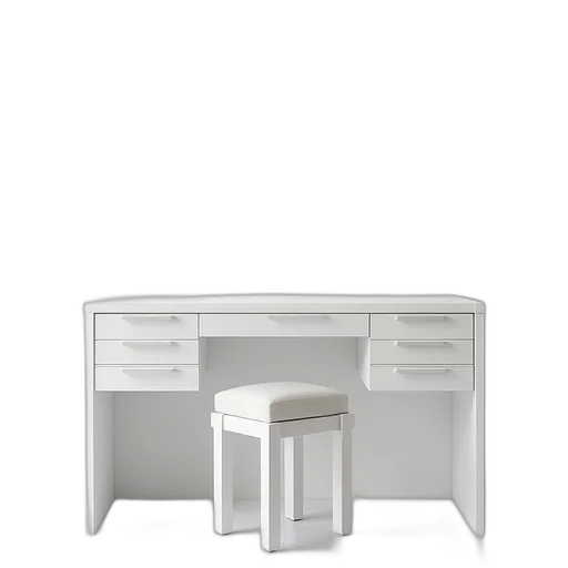 furniture, 3d render, monochrome, white transparent PNG cut-out