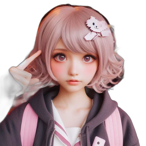 face, staff, jacket, creature transparent PNG cut-out