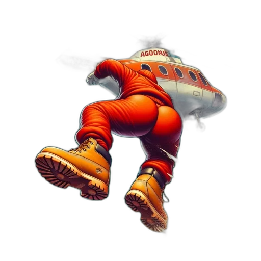 robot, shoes, creature, jacket transparent PNG cut-out