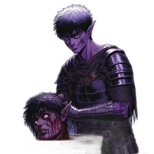 weapon, mask, creature, staff transparent PNG cut-out