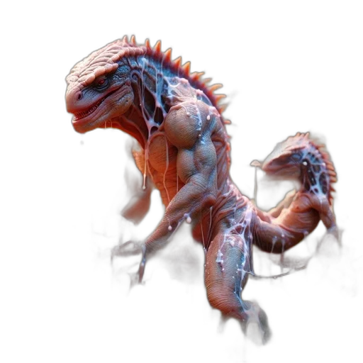 dragon, creature, animal, staff transparent PNG cut-out