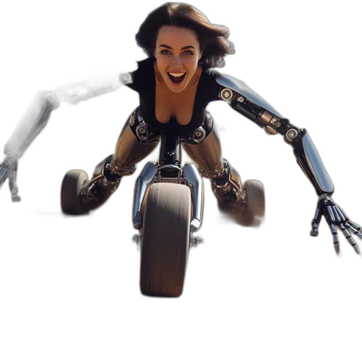 robot, weapon, concept art, cyberpunk transparent PNG cut-out