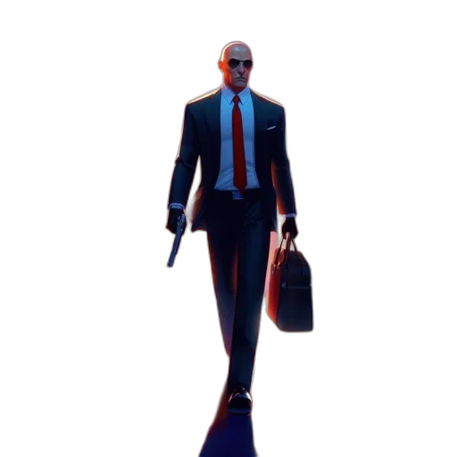 staff, jacket, weapon, robot transparent PNG cut-out