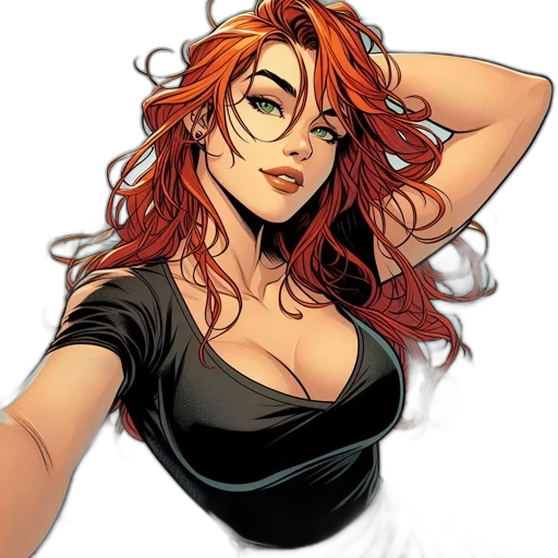 dress, comic book art, cartoon, concept art transparent PNG cut-out