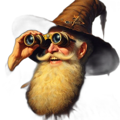 staff, face, creature, hat transparent PNG cut-out
