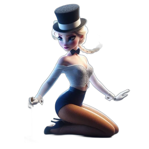 hat, staff, robot, dress transparent PNG cut-out