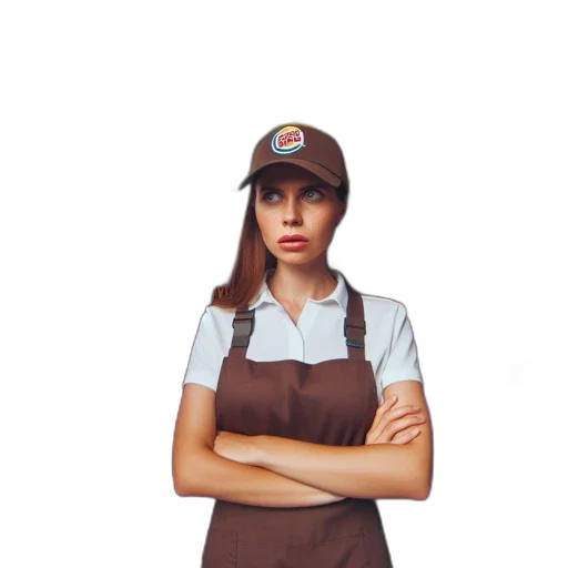 staff, hat, face, dress transparent PNG cut-out