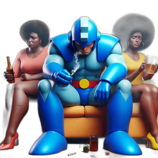 robot, furniture, concept art, comic book art transparent PNG cut-out