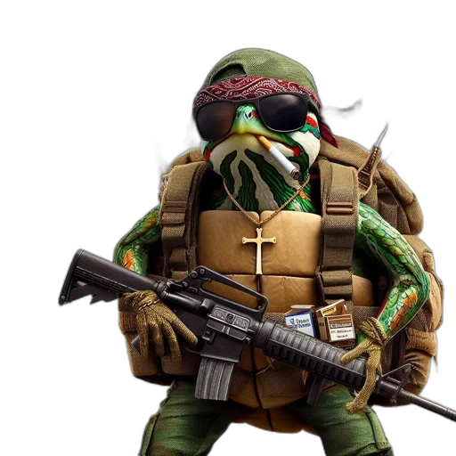 weapon, mask, concept art, 3d render transparent PNG cut-out