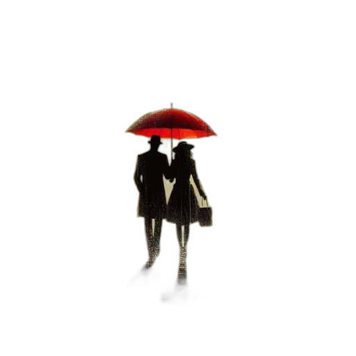 umbrella, hat, jacket, dress transparent PNG cut-out