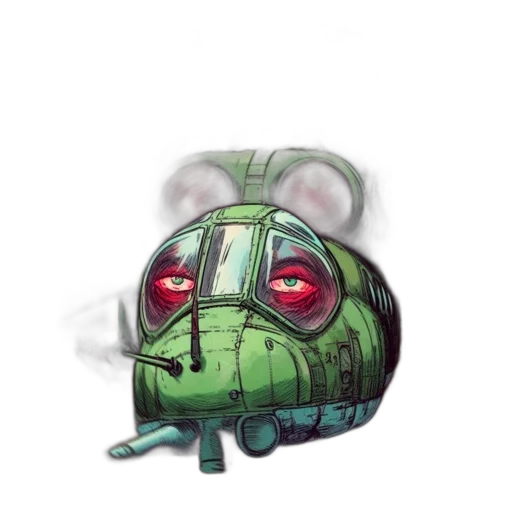 mask, creature, robot, face transparent PNG cut-out