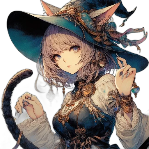 staff, hat, dragon, weapon transparent PNG cut-out