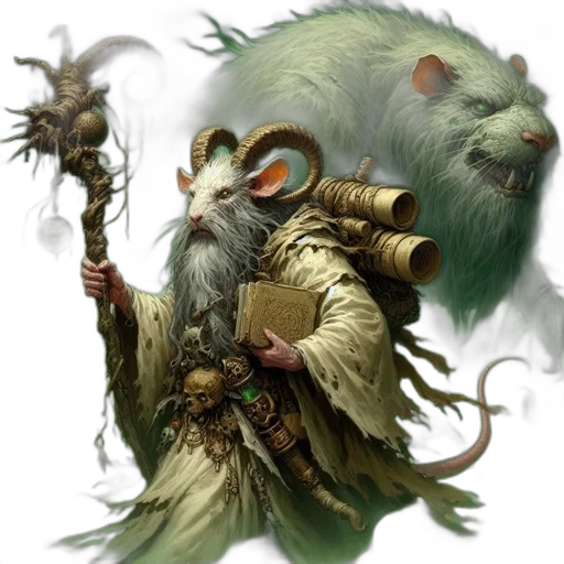 fantasy art, concept art, green, large transparent PNG cut-out