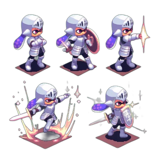 concept art, pixel art, 3d render, fantasy art transparent PNG cut-out