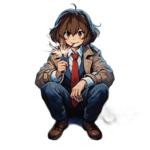 jacket, animal, staff, creature transparent PNG cut-out