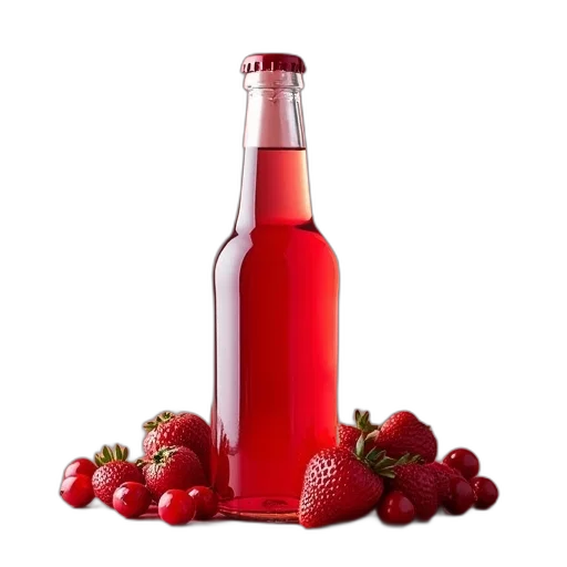bottle, food, weapon, 3d render transparent PNG cut-out