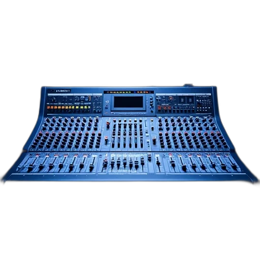 professional, audio, mixing, console transparent PNG cut-out