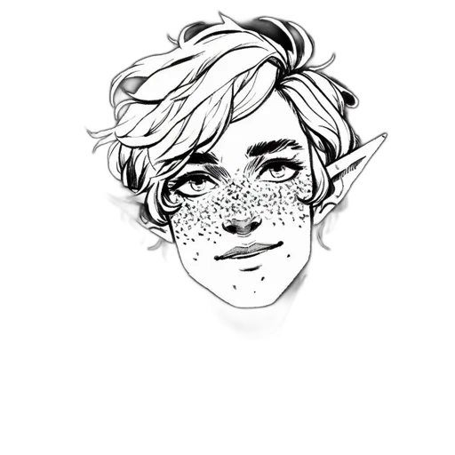 face, mask, hair, creature transparent PNG cut-out