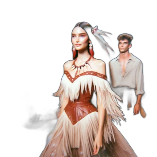 dress, concept art, fantasy art, photorealistic transparent PNG cut-out
