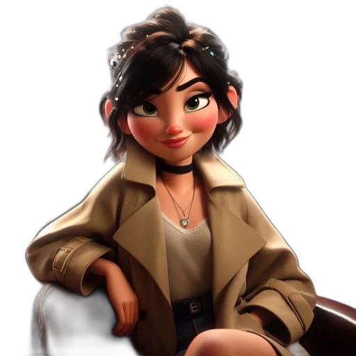 jacket, dress, jewelry, concept art transparent PNG cut-out