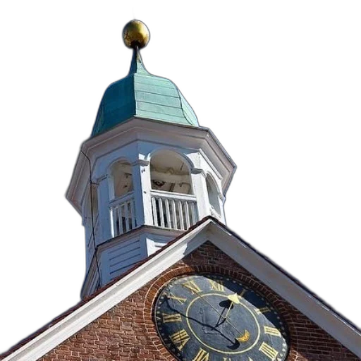 building, 3d render, photorealistic, clock transparent PNG cut-out