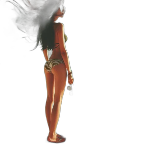 hair, dress, creature, concept art transparent PNG cut-out