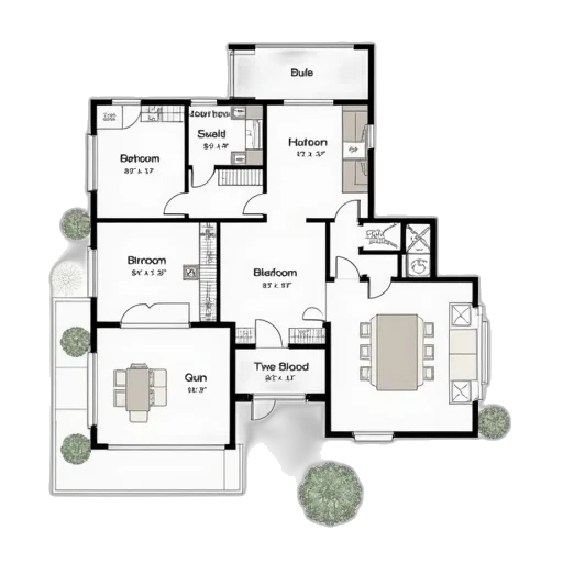 building, 3d render, photorealistic, earth tones transparent PNG cut-out