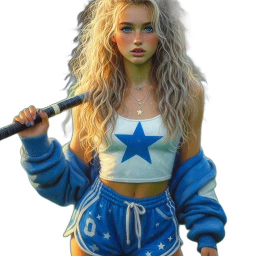 staff, jacket, hair, fantasy art transparent PNG cut-out