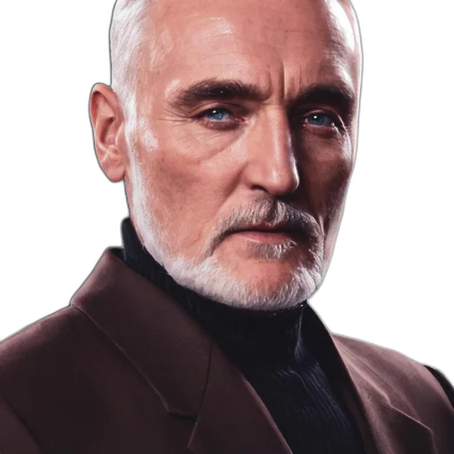 face, jacket, staff, robot transparent PNG cut-out