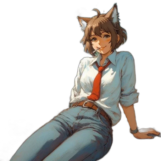 staff, animal, creature, dress transparent PNG cut-out