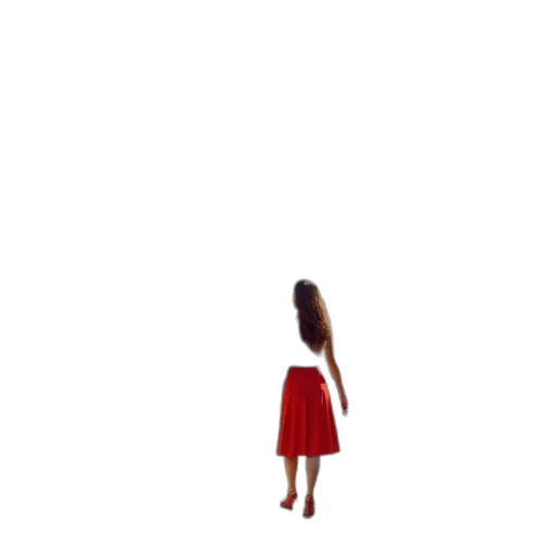 dress, hair, robot, creature transparent PNG cut-out