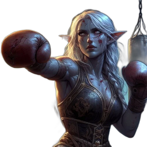 fantasy art, concept art, comic book art, photorealistic transparent PNG cut-out