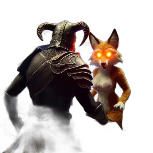 mask, dragon, creature, staff transparent PNG cut-out